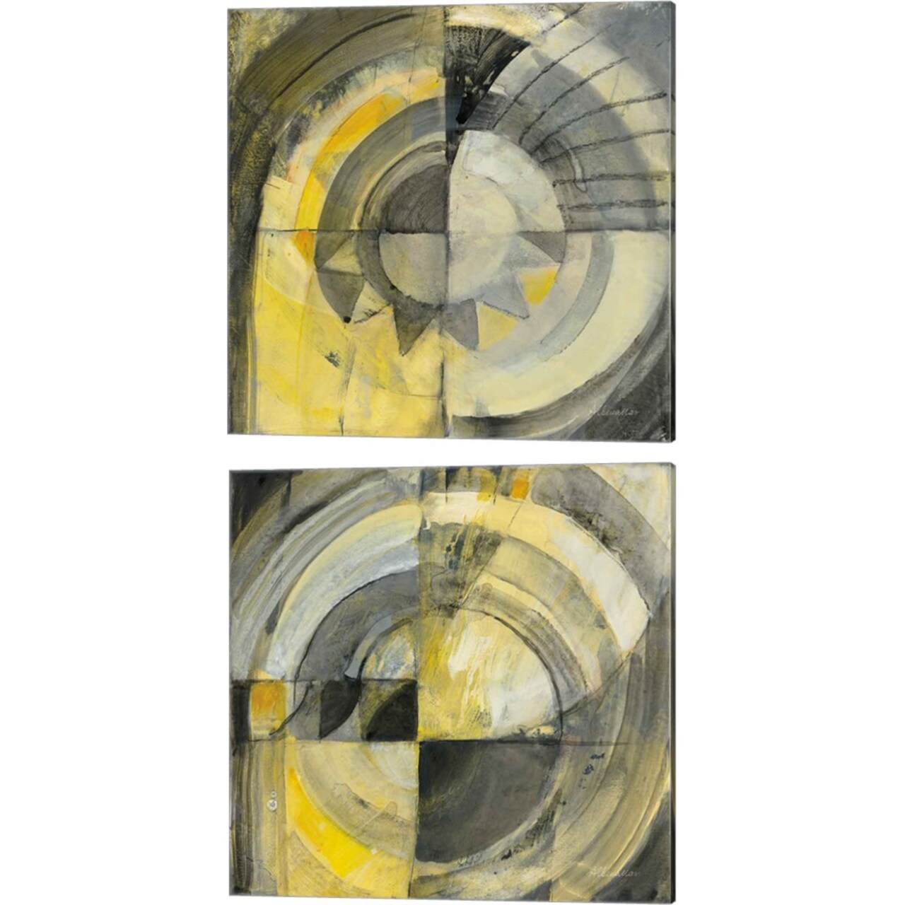 Reflected by Albena Hristova 14" x 14" Canvas Wall Art (Set of 2)